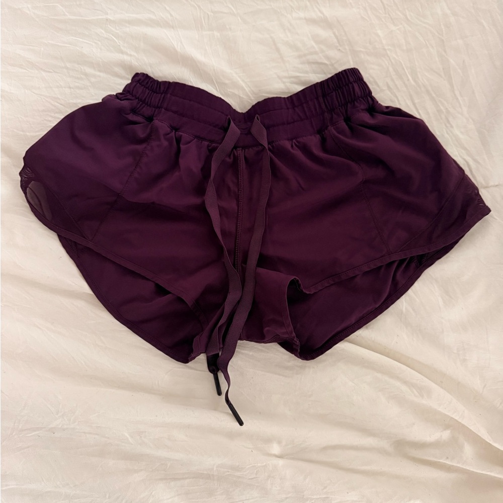 Lululemon purple hotty hot shorts